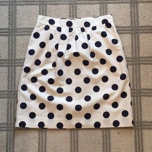 J Crew polk a dot skirt
